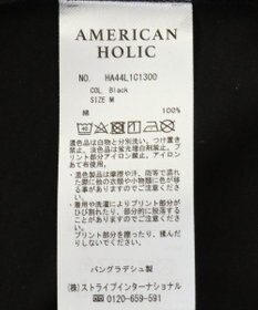 AMERICAN HOLIC ＡＭＩＴＥ’　箔プリントカットプルオーバー