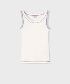 Paul Smith 【洗える】カラーステッチ リブ ノースリーブ
