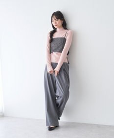 earth music&ecology ハートプレートリブニットプルオーバー