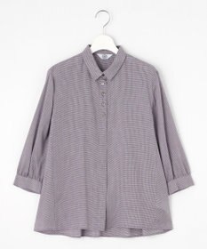 J.PRESS LADIES L 【洗える】ウォッシャブルキュプラツイル シャツ