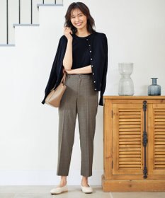 ANY L 【ウエストゴム/ストレッチ/裏起毛】シークレットウォーム　テーパードパンツ