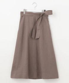 自由区 【接触冷感/セットアップ着用可】トリアセテートツイル フレアスカート