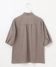 J.PRESS LADIES 【洗える】ラミーポプリン シャツ ブラウス