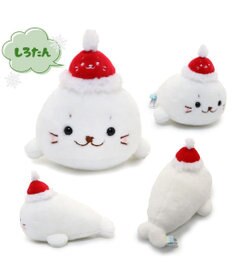 Mother garden しろたん サンタ帽子 手のりマスコット 《しろたん》 単品
