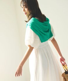 Feroux 【洗える】シアーカラー カーディガン