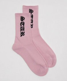 WEGO オールドイングリッシュロゴリブソックス