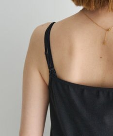 YECCA VECCA ボートネックサテンキャミ