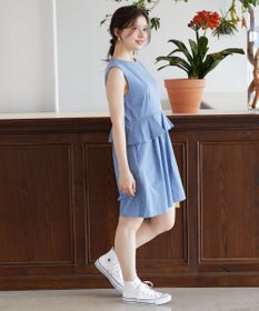 Feroux 【接触冷感・UVカット・吸水速乾】ラッシュガードペプラム オールインワン