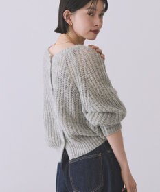 AMERICAN HOLIC 【2WAY】モヘヤ風甘編みカーディガン