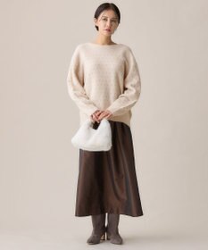 自由区 ウールジャカードラメ ニット