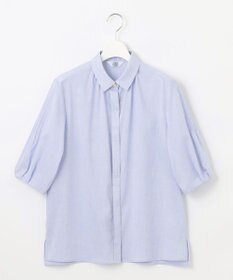 J.PRESS LADIES 【洗える】ラミーポプリン シャツ ブラウス