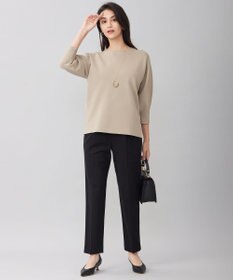 自由区 S 【WEB限定カラーあり・洗える】ドライコットンハイゲージプルオーバー ニット