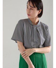 Te chichi パターンアソート5分袖ボウタイブラウス