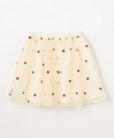 ANY KIDS 【Strawberry Collection】総刺繍 いちごチュールスカート
