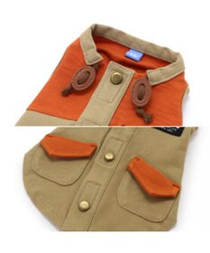 PET PARADISE ペットパラダイス 背中開きベスト 《オレンジ》 小型犬