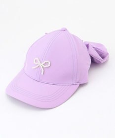 ANY KIDS 【日よけ付き】リボンキャップ