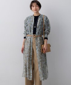 23区 【先行予約】Ericaキャラコ  ペイズリープリント シャツワンピース