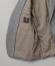 GOTAIRIKU 【DELFINO】ナポリジオメトリックツイード ジャケット_グレー