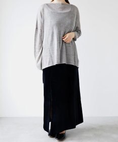 TOQUE 〈大草直子さんアドバイザー〉アルパカシルクニット 長袖 オーバーサイズ