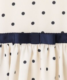 組曲 KIDS 【110-140㎝】ドットシフォン ワンピース