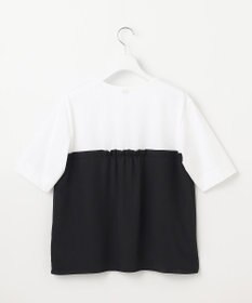 J.PRESS LADIES 【洗える】ドッキングジャージー ビスチェライク プルオーバー