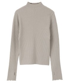 earth music&ecology ハートプレートリブニットプルオーバー