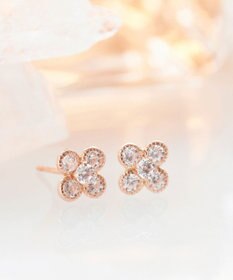 Phoebe 【K10RG】フラワービジューピアス