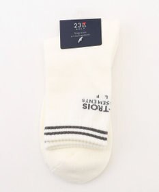 23区GOLF 【MEN】バックロゴレギュラーソックス　１８ｃｍ