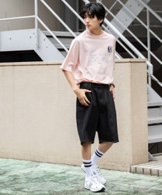 WEGO 【ウエストゴム/手洗い可】デニムバギーショーツ