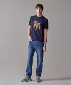 J.PRESS MEN 新色登場！【毎シーズン大好評】【UNISEX】ファブリックワッペン バックブルTシャツ