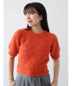 Green Parks テープヤーン半袖ニットプルオーバー