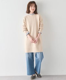 ANY フリルネックブラウス