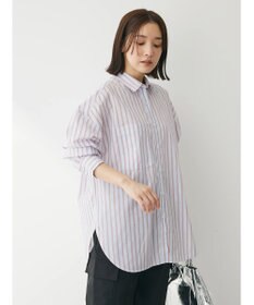 Green Parks イージーケア　ドビーストライプシャツ