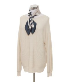 MOONBAT 【美人百花4月号掲載/シルク100%】フルラ (FURLA) スクエア柄 シルクプリントスカーフ 65cm×65cm