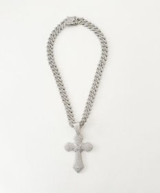 WEGO Mモチーフラインストーンネックレス