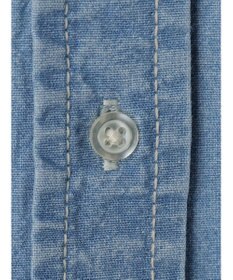 Green Parks ミディ丈デニムシャツワンピース