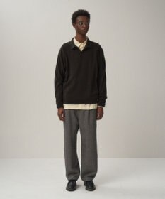 ATON LINEN WOOL TWILL | ルーズフィットパンツ - UNISEX