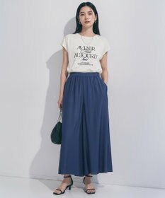 UNFILO 【WEB限定カラー】ヴィンテージシアー ギャザーワイドパンツ