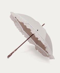 MOONBAT 【遮光/晴雨兼用日傘】POLO RALPH LAUREN(ポロ ラルフローレン) ストライプフリル 長傘 遮熱 UV