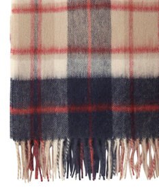 MOONBAT MACKINTOSH PHILOSOPHY ウール100%超大判チェックポンチョストール／幅70cm