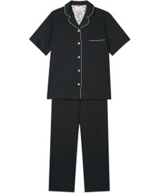 une nana cool 【綿100%】60/2 やわらか天竺 半袖開襟パジャマ MADE WITH LIBERTY FABRIC