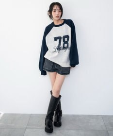 WEGO グラフィックニットプルオーバー