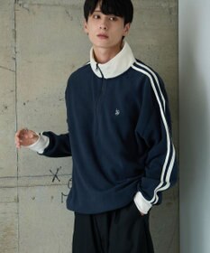 WEGO 【ユニセックス着用ITEM】USPOLOフリースハーフジッププルオーバー