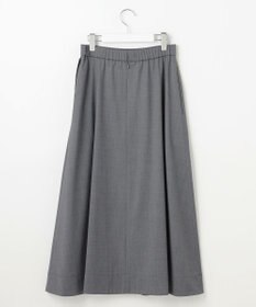 自由区 【洗える】TWラチネストレッチフレア スカート