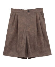 Green Parks レザーライクショートパンツ