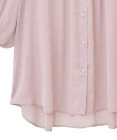 earth music&ecology バルーンスリーブシアーシャツ