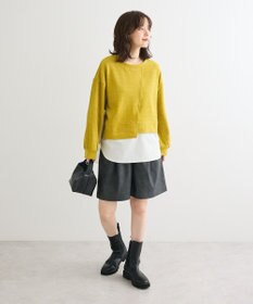 Green Parks レザーライクショートパンツ