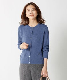 J.PRESS LADIES 【洗える】KNIT BASIC ミディ丈 カーディガン