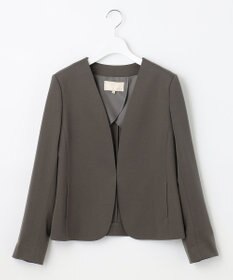 自由区 【XSサイズ～/洗える】WASHABLEPONTE  ボレロジャケット