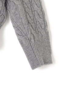 BEIGE， 【洗える】SEDONA / ウールカシミヤケーブルニット